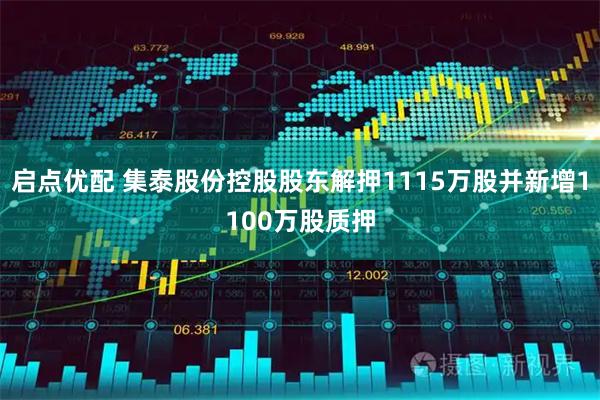 启点优配 集泰股份控股股东解押1115万股并新增1100万股质押