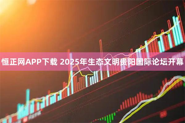 恒正网APP下载 2025年生态文明贵阳国际论坛开幕